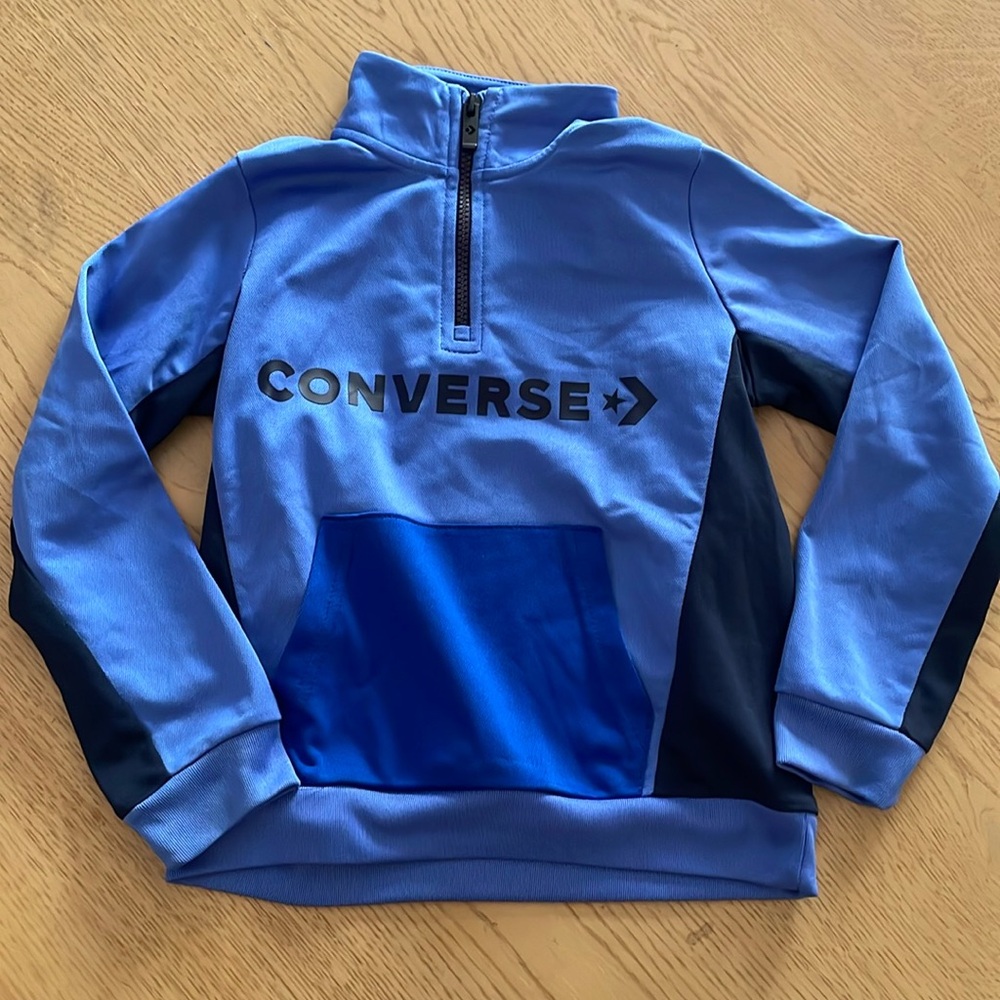 Boys long sleeve convers lightweight sweater size 6
